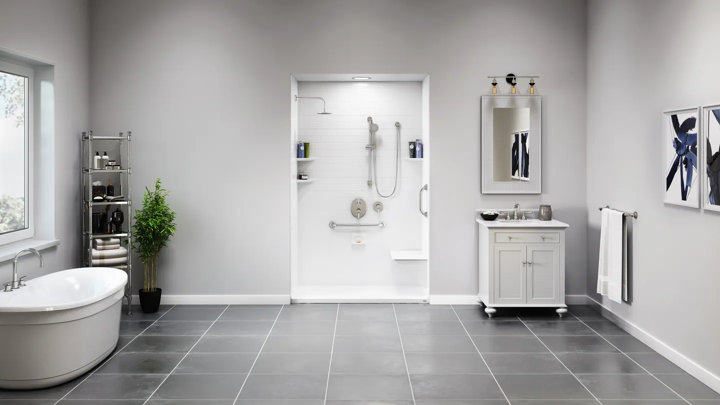 Shower with Bench